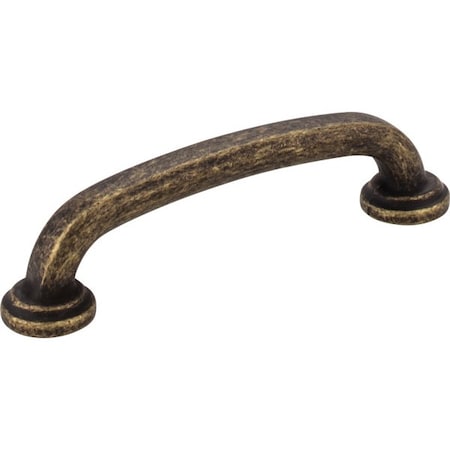 Jeffrey Alexander 96 mm Center-to-Center Distressed Antique Brass Bremen 1 Cabinet Pull 527ABM-D